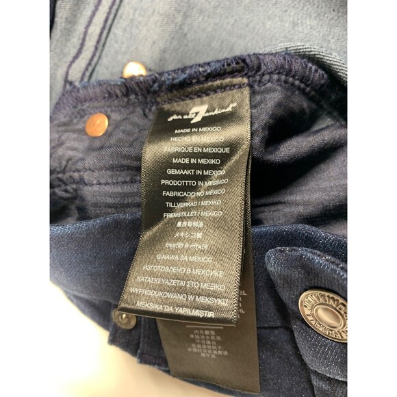 7 For All Mankind Kimmie Straight Jeans Women's 28 Blue Dark Wash NWT - Picture 9 of 12